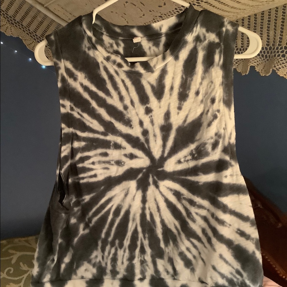 Free People tie dyed workout tank